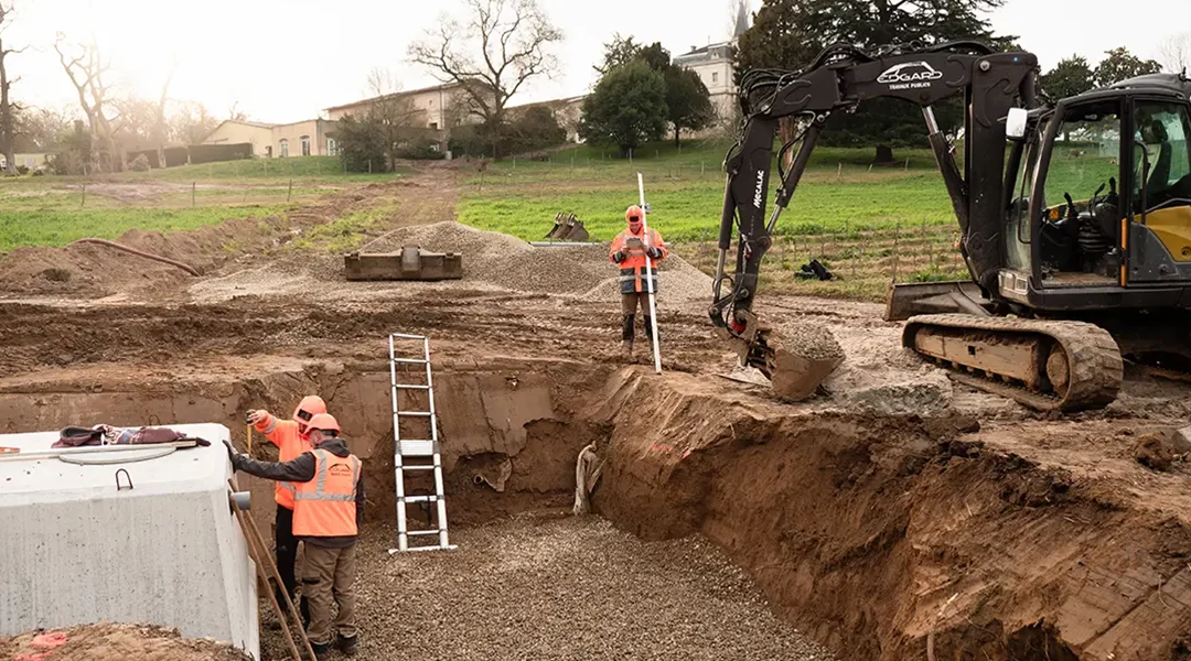 Installation d&rsquo;un assainissement autonome en cuves béton